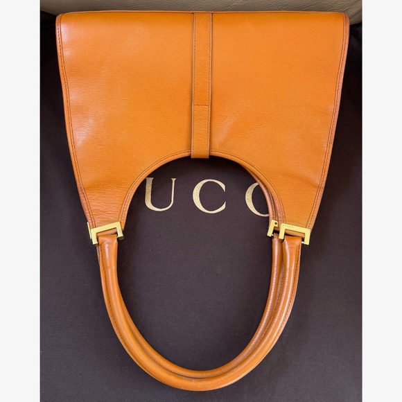 Certified Authentic Vintage Gucci Jackie Leather Dual Shoulder Handles Bag, COA - Picture 3 of 15
